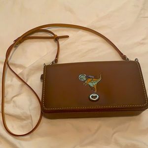 Coach Rexy collection tan crossbody.